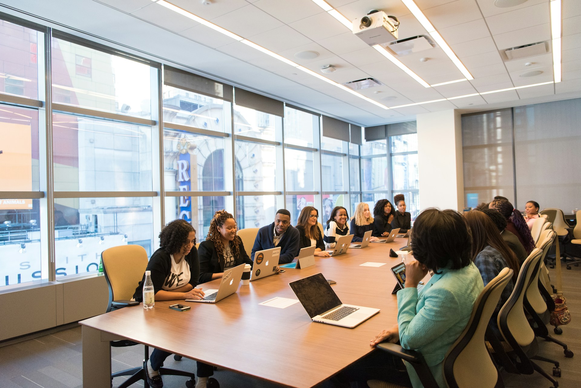 A mentoring conversation between executives